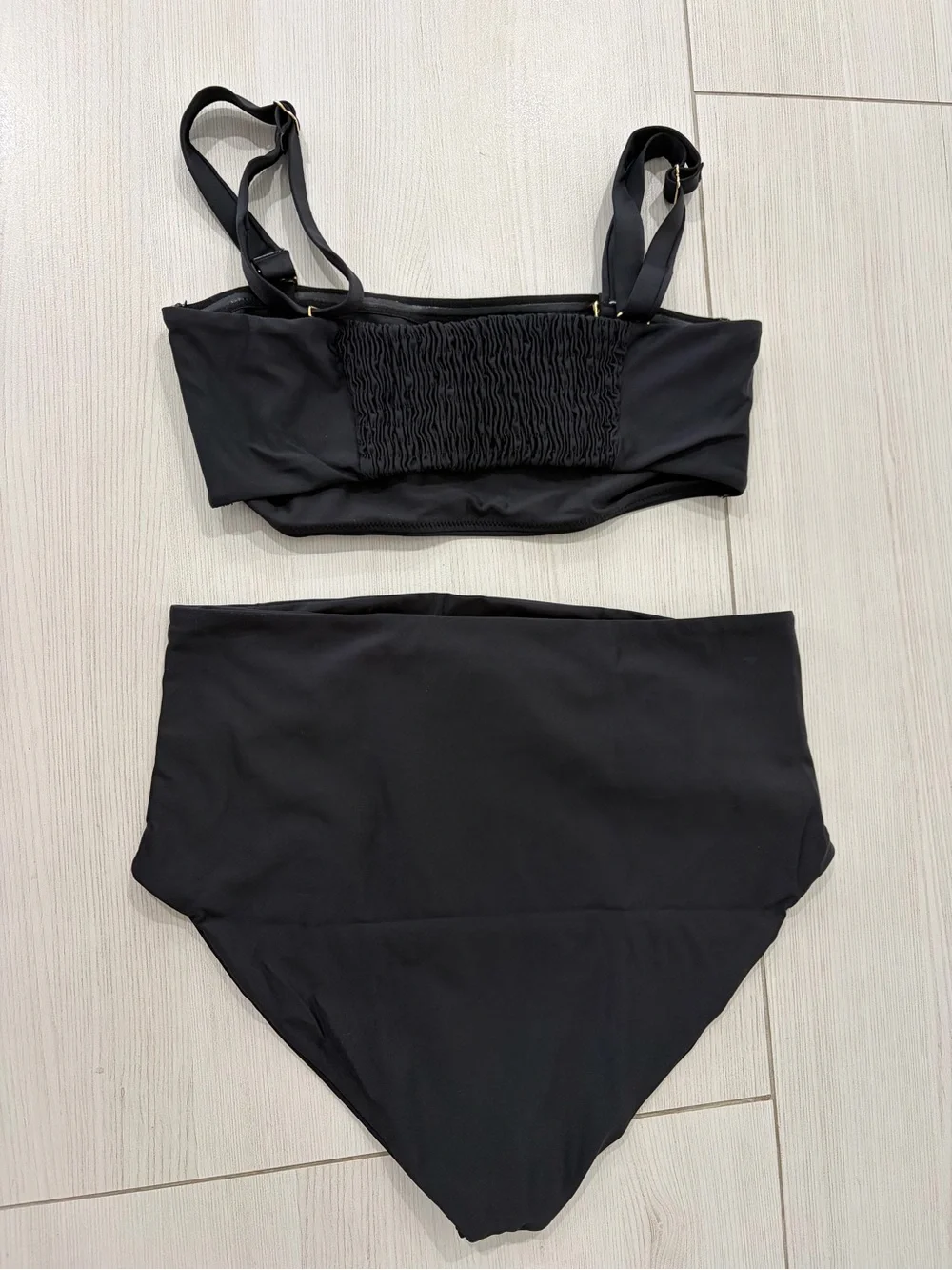 Hatch Maternity Black High-Waist Bikini Set S